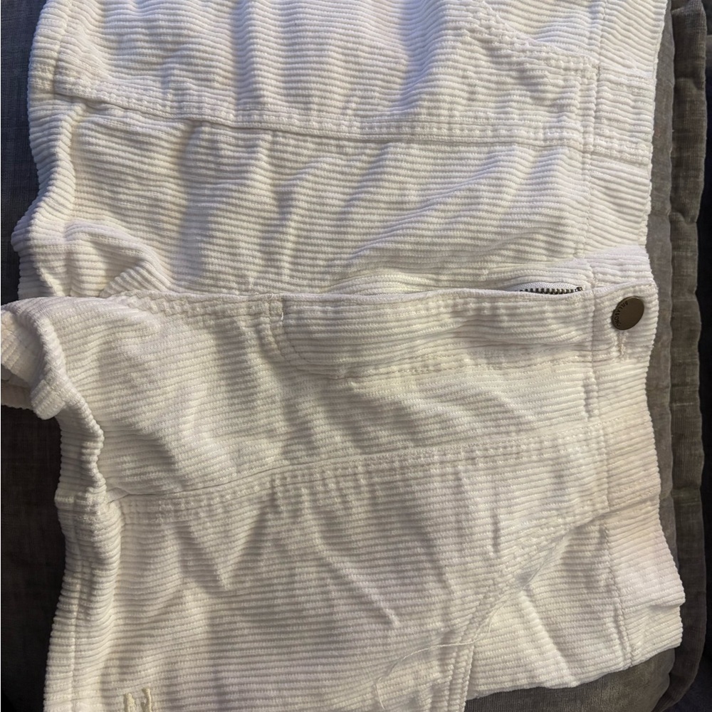 Billabong White Corduroy Shorts